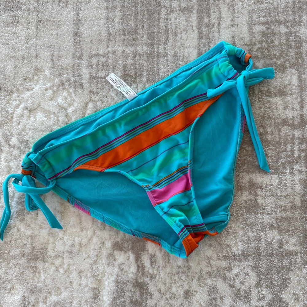 NEW Striped Bikini Bottom with Side Ties